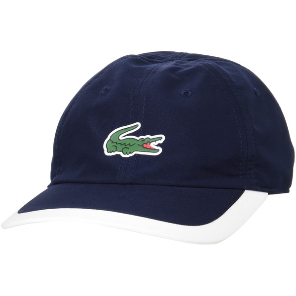 Lacoste Men's Official Alligator Logo Patch 6 Panel Sports Cap, navy