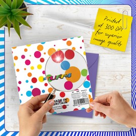 1st Birthday Cards for Boys Girls - Party Dog - Happy Birthday Card for 1 Year Old Boy Girl Daughter Sister Brother Grandson, 145mm Bday Greeting Cards