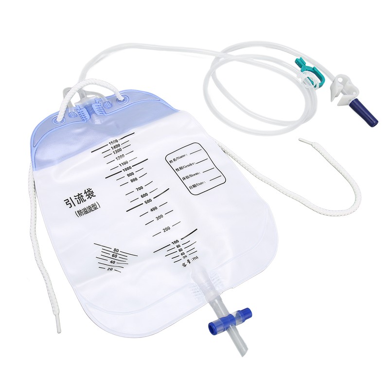 5Pcs Urinary Drainage Bag Thickened PVC Anti Reflux Disposable Urine