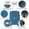 MGOB 24 Suitcase with Spinner Wheels Hard Shell, Lightweight PC