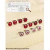 SIISPRI 6Pairs Ladybug Women Earrings Set Cute Bug Little Ladybird