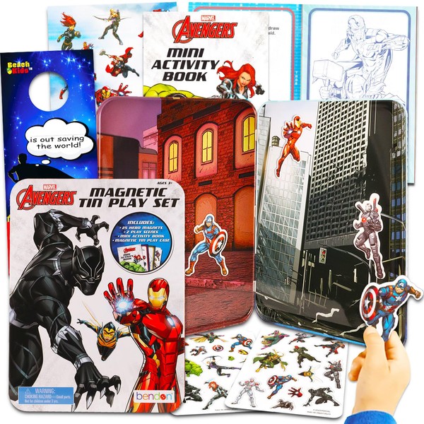 Avengers Magnetic Creations Toy - Bundle with 40 Avengers Magnetic
