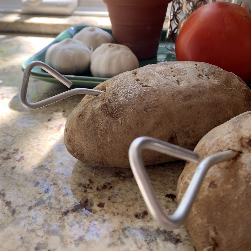 Fox Run Potato Baking Rods, Aluminum, Set of 6, Metallic