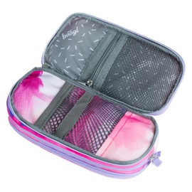 Baagl Pencil Case for Girls, Boys, School Pencil Case with 3 Compartments, Pencil Case for Teenagers, Kids Case, Painting., Pencil case