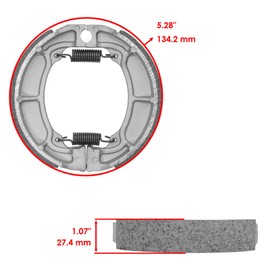 Replacement Powersports Parts – High-Performance Components for Rear Brake Shoes For Kawasaki KLT200 KLT250 Prairie KLT250 Police 1981-1985 Mod-C83C-5208