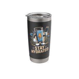 Stay Hydrated Vintage Gym Workout Drink Water Stainless Steel Insulated Tumbler