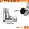 1/2 inch EMT Conduit Fittings Inside Corner Pull Elbow Zinc