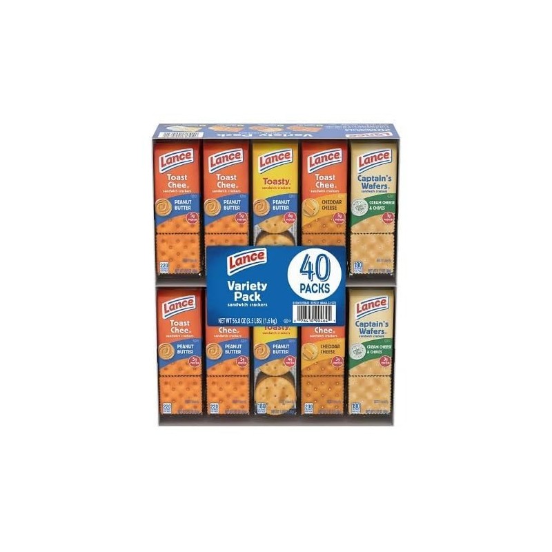 Lance Variety Pack, Sandwich Crackers, 40 pk