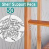 HappyHome 50 Piece Dowel Shelf Bracket, 0.2 inch (5 mm)