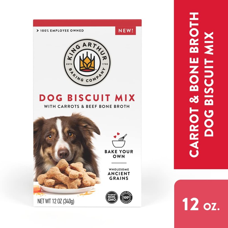 King Arthur Dog Biscuit Mix, Beef Bone Broth & Carrot,