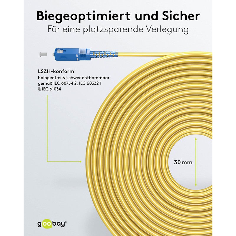goobay 59662 Fibre Optic Cable (FTTH) / Singlemode (OS2) Simplex