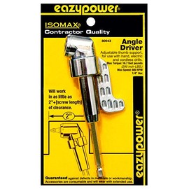 Eazy Power 80943 Angle Driver Attachment with 1/4 in. Hex Shank, assorted, handheld