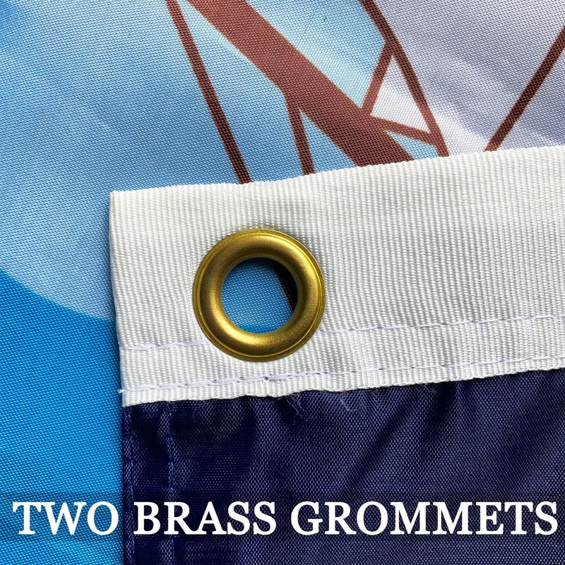 Navy Flag 2x3 Double Sided- Heavy Duty 3 Ply 210D-