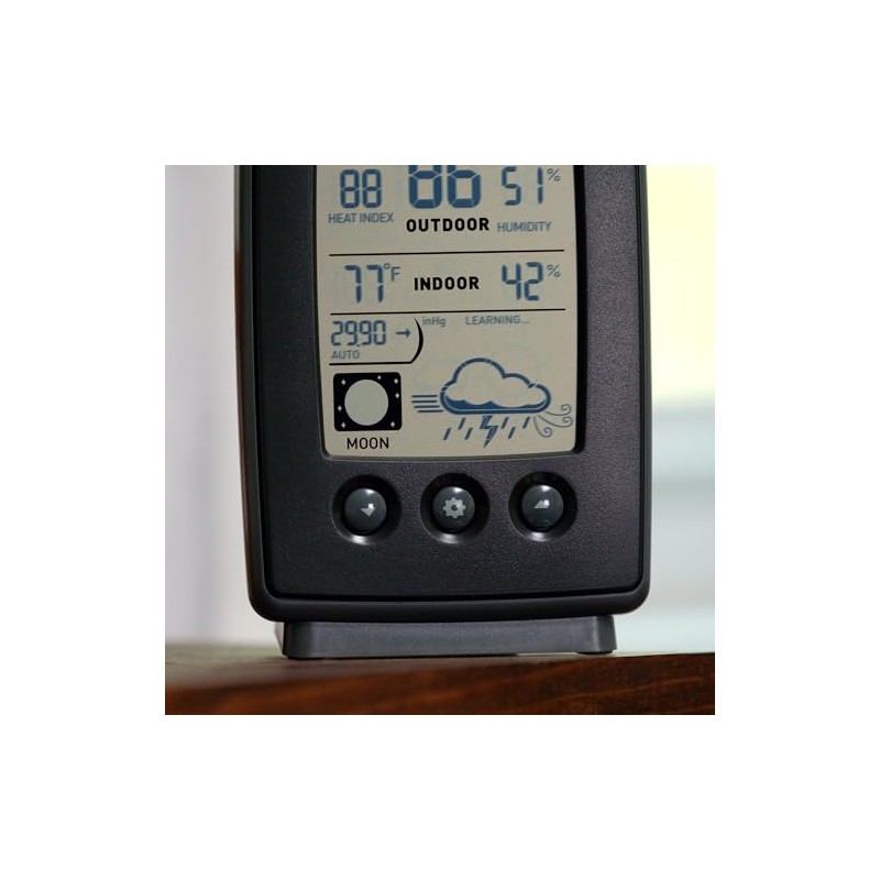 AcuRite Digital Weather Forecaster with Indoor/Outdoor Temperature, Humidity, and Moon