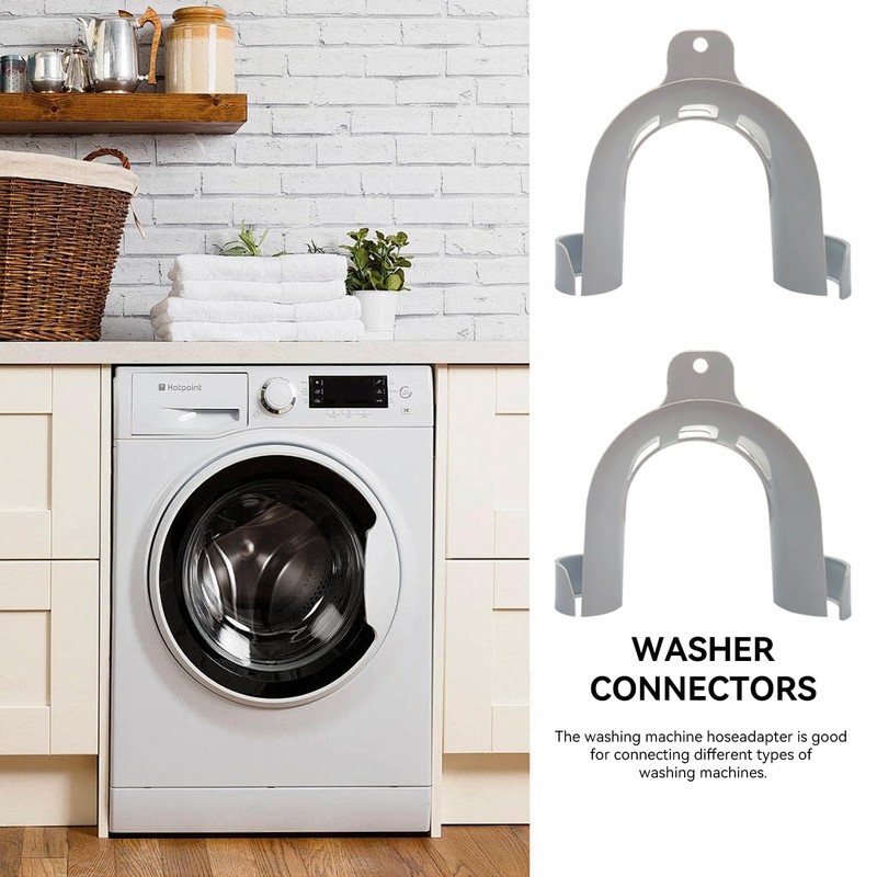 Pack of 2 washing machine hose holder, drain hose retaining