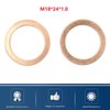 M18 Copper Flat Washer 18mm ID 24mm OD 1mm Thickness