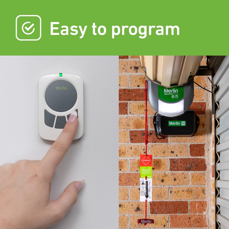 Merlin E148M Four Button Wireless Wall Mount Garage Remote Control