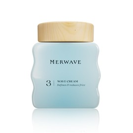 MERWAVE Wave Cream for Wavy Hair | Lightweight Frizz Control & Wave Definition | Pracaxi Oil & Flaxseed | 300ml | No Silicones, Sulphates or Parabens