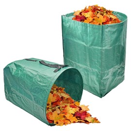Heavy Duty Garden Bags - 200L Reusable Fallen Leaf Collector Bag with Handles,Reusable Gardens Sacks,Large Capacity Garden Collection,Durable Trashcan for Collecting Waste,Leaves and Grass