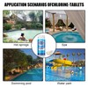 100PCS Chlorine Tablets for Swimming Pool and Spas Multifunctional Clearwater