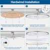 DAKASON 32In Oval LED Flush Mount Light for Kitchen/Living Room,