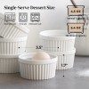 DOWAN Ramekins 4 oz Oven Safe for Creme Brulee Souffle,