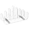 Clear Acrylic Coaster Holder, 6 Grids Anti Slip Coaster Organizer