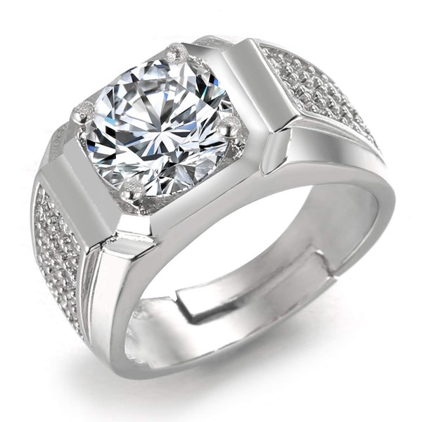 Halukakah Gold Diamond Ring Iced Out, Men's 18 Carat Real