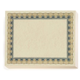 PaperDirect Bronze and Black Traditional Metal Colored Standard Aged Parchment Certificates, 8½ x 11, 100 Count