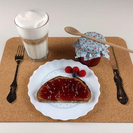 HOFMEISTER® Spoon for Mustard or Jam, 20 cm, Antibacterial & Tasteless, Untreated Serving Spoon for Jelly, Jam Spoon Made of Beech Wood