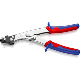 Knipex Blechknabber vernickelt, mit Mehrkomponenten-Hüllen 280 mm 90 55 280