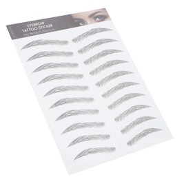 6D Eyebrow Tattoo Sticker, Eyebrow Shaping Stencils, Semi-Permanent, Hair-Like, Waterproof Eyebrow Transfer Sticker for False Eyebrows in Arch Style for (Black-07)