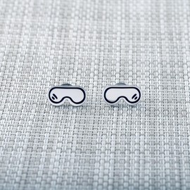 SEIRAA Ski Goggles Stud Earrings Ski Lover Gifts Skiing Gifts Skier Jewelry Snowboard Lover Earrings (Ski CA)