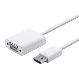 Monoprice DisplayPort 1.2a to VGA Active Adapter, White (112789)