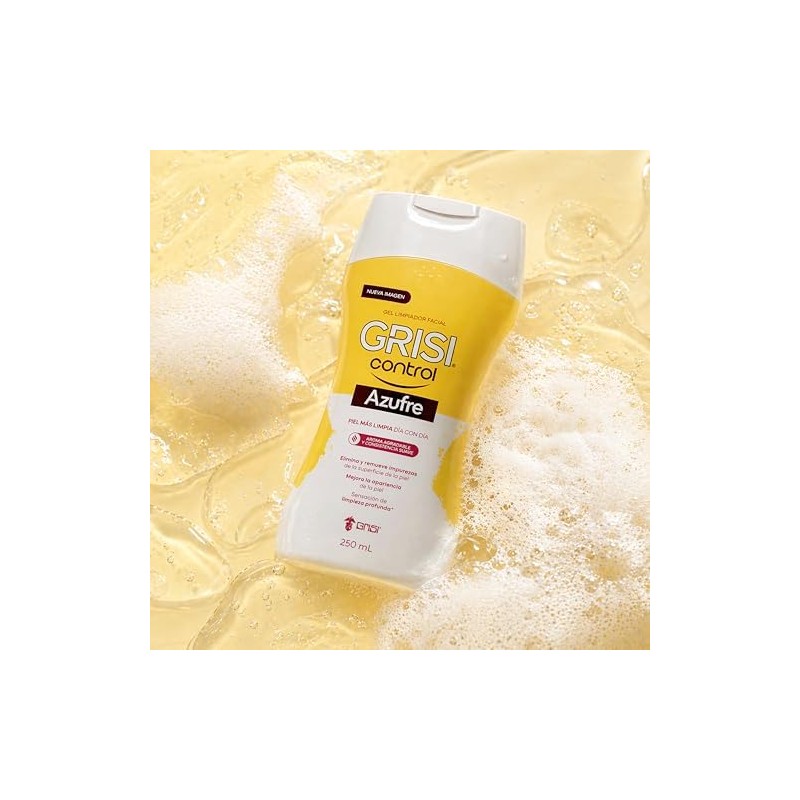 Grisi Control Gel Limpiador Facial Azufre 3% para Piel Grasa