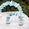 Garden Age Supply Mini Stone and Glass Rock Cairn Arch