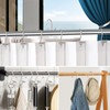 Gracelife Shower Curtain Decorative Hook Modern Square T Bar Shape