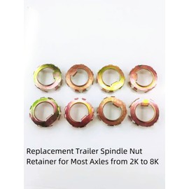 BBMTA Replacement axle Retainer 006-190-00 6-190 Trailer Spindle Nut Retainer Fits Most Dexter Axles Retainer from 2K to 8K、Fits Dexter 600 to 1100 Pounds Axle Hubs (8 Pack)