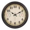 Alarllok 16 Inch Large Outdoor Clock with Thermometer and Hygrometer