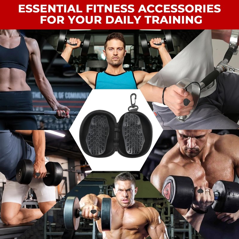 Ledebouk 1 Paar Anti Rutsch Gym Grips, Anti Rutsch Fitness