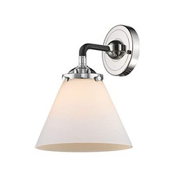 Innovations 284-1W-BPN-G41-LED Large Cone 1 Light Sconce Part of The Nouveau Collection, Black Polished Nickel