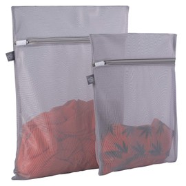 Delicates Laundry Bags(Grey, 1 Large + 1 Medium)