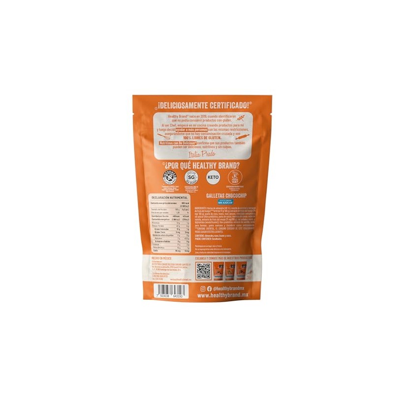 Healthy Brand | Galletas de Chocochip Keto Mini 126g