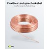 Wentronic 25m 2x 0.5mm Speaker Cable Roll - Transparent