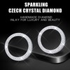 CONGCONG Bling AC Air Conditioning Knob Cover Crystal Accessories 2Pcs