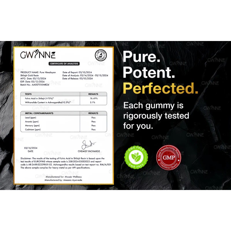 Gwynne Himalayan Pure Himalayan Gummies 3000mg Apto Para Hombres Y
