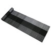 Famibay PVC Heat Resistant, Washable, Vintage, Vinyl Table Runner, Black