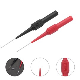 CYUaoao 8Pcs 0.7mm Multimeter Probes Needle Test Probe Copper Probes Test Lead Probe for Multimeter Automotive Industrial Socket Automotive Telecommunications Industrial 4mm Jack Socket (Red & Black)