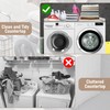 GLDZI Washer Dryer Countertop with Non-Slip Pad, Wood Washer and