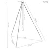 Lomo Cooking Tripod - Lightweight Aluminium Stand for Camping and